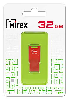 Флешка .32Gb Mirex Mario USB красный