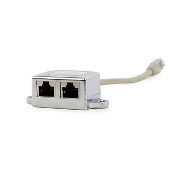 Сетевой разветвитель Cablexpert NCA-SP-02 RJ-45 (FTP*1 порт (разъем) - > 2*FTP порта (розетка)) - для разделения портов
