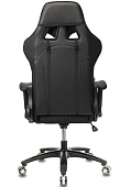 Кресло Zombie VIKING 4 AERO (текстиль/эко.кожа, мех. качания, крест. пластик, до 120 кг) Черый