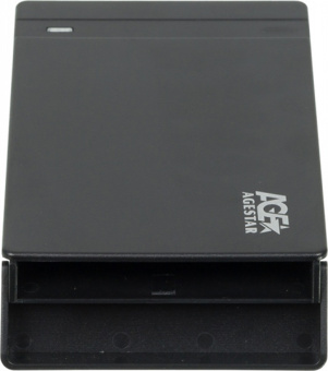 Внешний контейнер USB3.0 -> SATA 2.5", AgeStar 3UB2P3, пластик, черный
