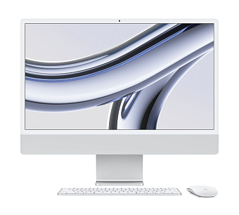 Моноблок Apple iMac 24" 2023 M3 16G  512G 10-Core Silver (серебристый)