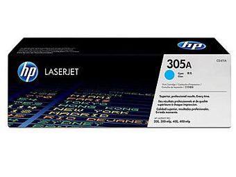 Картридж лазерный HP 305A (CE411A/CE411AC) для HP M351/M451/MFP M375/MFP M475, 2600 стр., голубой