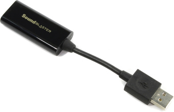 Звуковая карта внешняя Creative Sound Blaster Play! 3 (USB, 24бит/48кГц, 2.0, 1*Jack3.5-in, 1*Jack3.