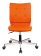 Кресло Бюрократ CH-330M (эко.кожа, без мех. качания, крест. металл, до 120 кг) Оранжевый