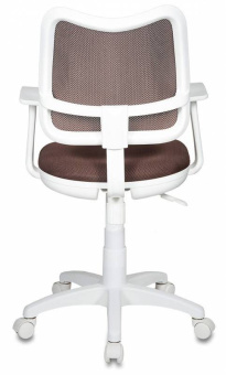 Кресло Бюрократ CH-W797 (сетка/ткань, пруж.-винт. мех. качания, крест. пластик, до 100 кг) Коричневый