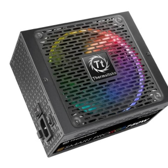 Блок питания .750W Thermaltake Smart Pro RGB (140mm, 24+8pin, 6*8p, 9*Sata, 6*IDE, RGB, 80 PLUS Bron
