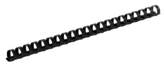 Пружина пластиковая Office Kit 10мм, черная, 100шт