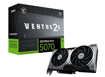 Видеокарта 12Gb MSI RTX 5070 12G VENTUS 2X OC (RTX5070) GDDR7 HDMI DP