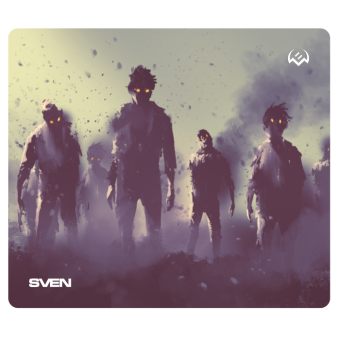 Коврик для мыши Sven MP-G02S Zombie (230x200x2мм, ткань, резина)