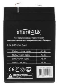 Аккумулятор для ИБП 6V,  4.5Ah, Energenie BAT-6V4.5AH