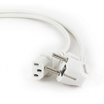 Кабель питания 220V  1.8м, Schuko- C13, 10А, VDE, Cablexpert, белый
