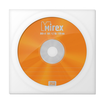 Диск DVD+R 4,7Gb Mirex 16x в Бумажном конверте
