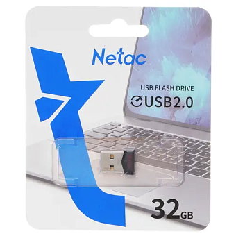 Флешка .32Gb Netac UM81 USB2.0 Ultra compact, черный