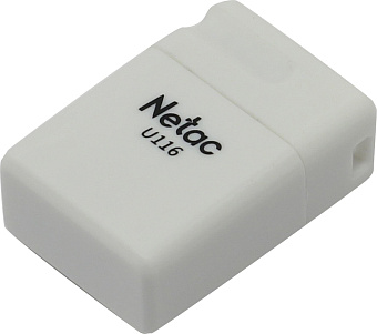 Флешка 64Gb Netac U116 USB2.0 миниатюрная пластиковая, белая