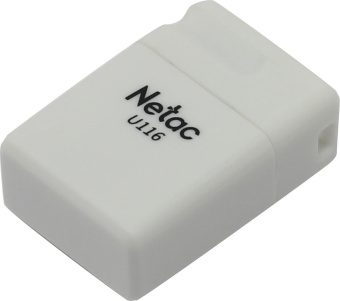 Флешка 64Gb Netac U116 USB2.0 миниатюрная пластиковая, белая
