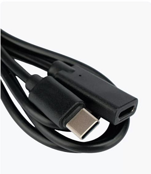 Кабель-удлинитель USB-C - USB-C, 1.0м, Cablexpert 60W черный