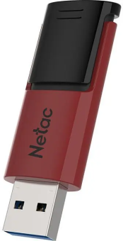 Флешка 512Gb Netac U182 USB3.0 выдвижной, чёрный