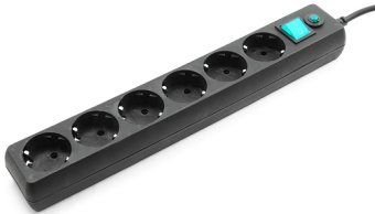 Сетевой фильтр Гарнизон EHB, 6 розеток 3.0м