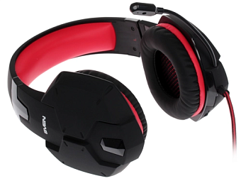 Наушники проводные SVEN AP-G988MV jack 3.5мм черный/красный