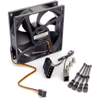 Вентилятор для корпуса .92mm Gembird S9225H-3P4M (3 pin/4pin Molex, провод 30cm)