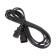 Кабель питания 220V C13 - C14, 1.8м,  6А, черный (удлинительный)
