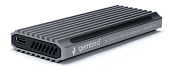 Внешний контейнер USB3.0 -> M2 SATA, Gembird EEM2-SATA-3 серебристый