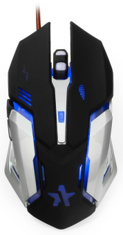 Мышь проводная Гарнизон GM-760G 3200dpi soft-touch USB Black