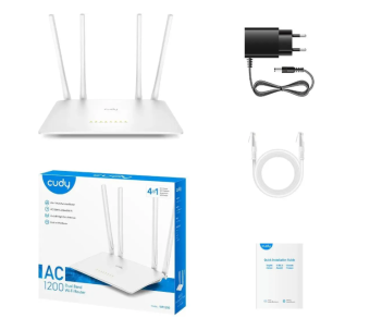 Wi-Fi роутер Cudy WR1200 AC1200 100 Мбит/с белый