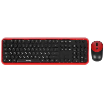 Комплект беспроводной (клавиатура+мышь) Smartbuy 620382AG Wireless Black-Red