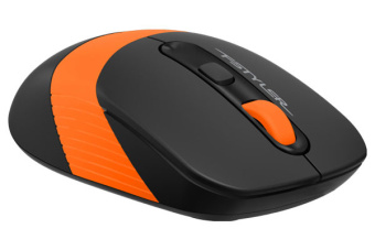 Мышь беспроводная A4Tech Fstyler FG10 2000dpi черный/оранжевый