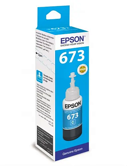 Картридж струйный EPSON T6732 для Epson L800/L805/L810/L850/L1800, голубой_