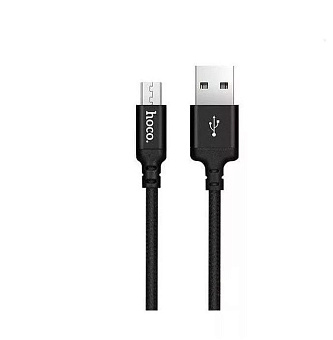 Кабель USB-A < - > microUSB, 1.0м, hoco X2, текстильная оплетка, матовый