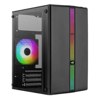 Корпус Aerocool EVO Mini-G-BK-v1 FRGB USB3.0 mATX чёрный