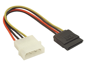 Кабель-удлинитель MOLEX (m) --> 1*SATA (f)