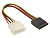 Кабель-удлинитель MOLEX (m) --> 1*SATA (f)