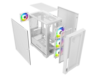 Корпус Powercase Alisio Micro X4W V2 mATX White