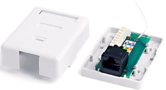 Розетка 1 port RJ-45 FTP 8P8C кат.5е