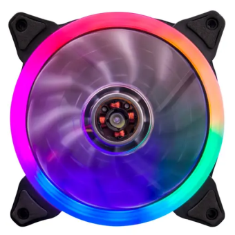 Вентилятор для корпуса 120mm 1STPLAYER R1 3-Pin, 1000 об/мин, FRGB, Black