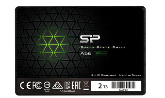 Накопитель SSD SATA 2Tb Silicon Power Ace A56 (TLC, 500/450 Мбайт/сек)