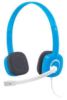 Наушники проводные Logitech H150 Stereo Headset jack 3.5мм 1.7м Blue