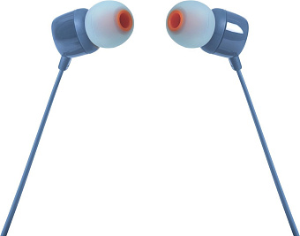 Наушники проводные JBL T110 jack 3.5mm Blue