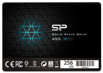 Накопитель SSD SATA 256Gb Silicon Power Ace A55 (TLC, 560/530 Мбайт/сек)