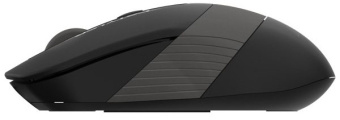 Мышь беспроводная A4Tech Fstyler FG10S 2000dpi бесшумная черный/серый