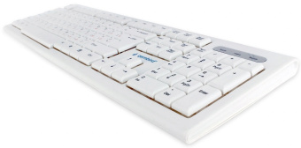 Клавиатура проводная Gembird KB-8354U (красная кириллица, кабель 1.5 м) White