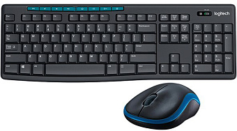 Комплект беспроводной (клавиатура+мышь) Logitech MK275 Wireless Combo USB серый