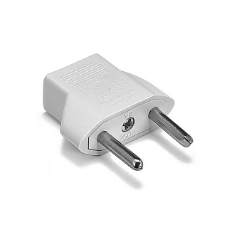 Переходник для розетки EU, US в RU, Gembird TPA-101, белый