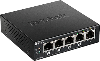 Коммутатор 5 port D-Link DGS-1005P/A1A 1000 Мбит/сек 4*PoE