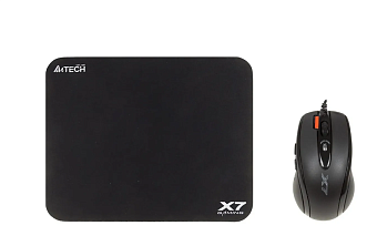 Игровой набор A4Tech X7120 (X-710BK+X7-200MP), черный