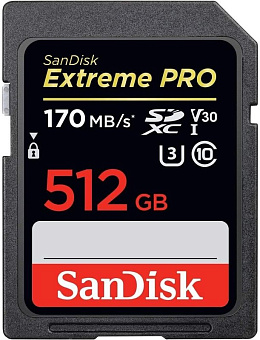 Карта памяти SD 512Gb SanDisk Extreme Pro SDXC UHS-I U3 V30