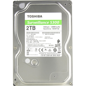 Жесткий диск SATA .2Tb Toshiba S300 5400rpm 128Mb SATA-3